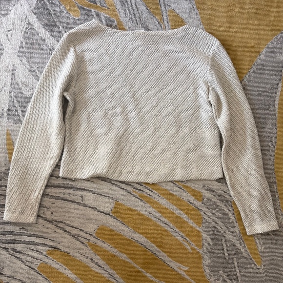 Cropped White and Black Knit Sweater- H&M - Picture 2 of 5